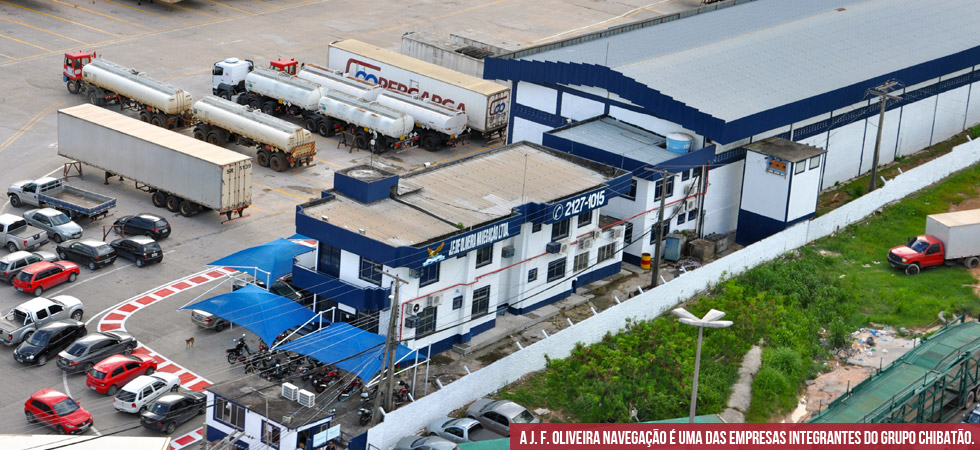 A J. F. OLIVEIRA NAVEGAÇÃO é uma das empresas integrantes do Grupo Chibatão.